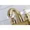 Kingston Brass KB5617PX Restoration 4" Centerset Bathroom Faucet, Brushed Brass KB5617PX - alternate 3